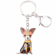 Chihuahua Multicolor Keychain