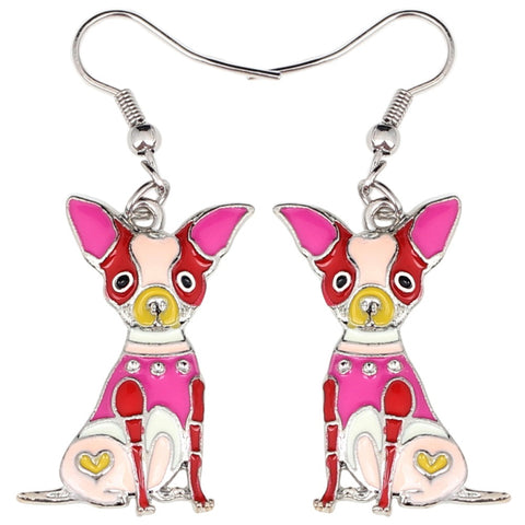 Chihuahua Multicolor Earrings