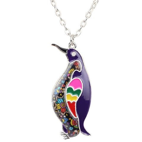 Multicolor Penguin Necklace