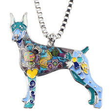 Doberman Multicolor Necklace