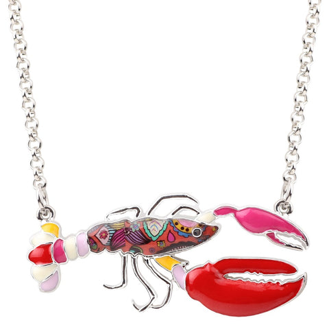 Multicolor Lobster Necklace