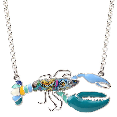Multicolor Lobster Necklace