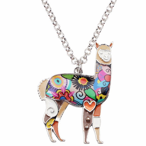 Multicolor Alpaca Necklace