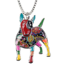 Bull Terrier Multicolor Necklace