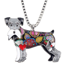 Schnauzer Multicolor Necklace