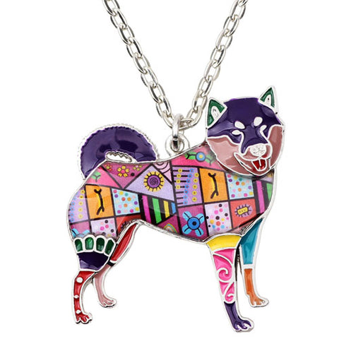 Shiba Inu Multicolor Necklace