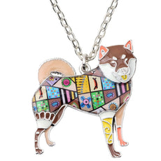 Shiba Inu Multicolor Necklace