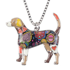 Beagle Multicolor Necklace