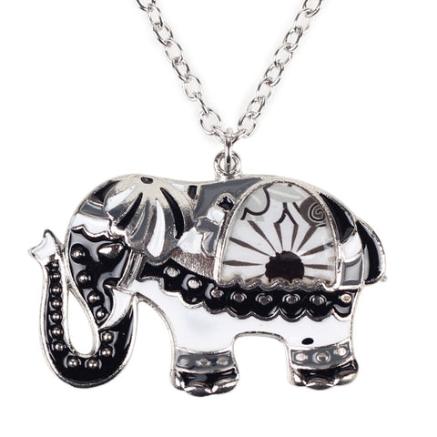 Elephant Enamel Necklace