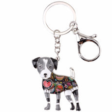 Jack Russel Multicolor Keychain