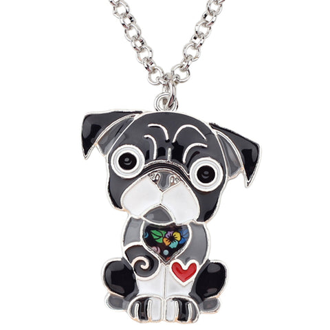 French Bulldog Multicolor Necklace