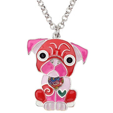 French Bulldog Multicolor Necklace