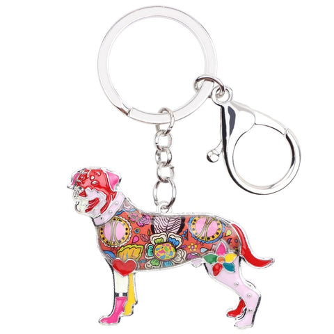 Rottweiler Multicolor Keychain