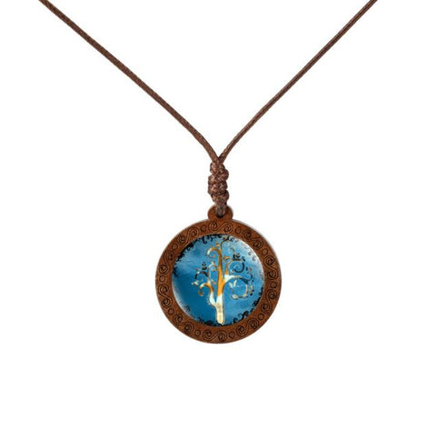 Deciduous Colorful Trees Necklace