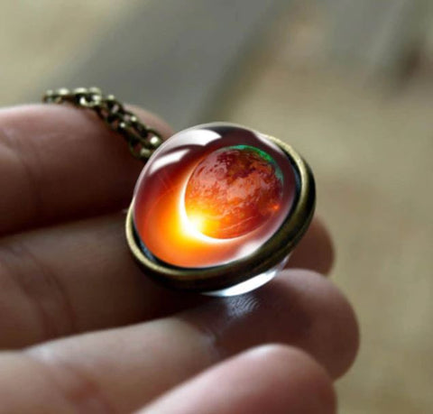 Earth Double Glass Necklace