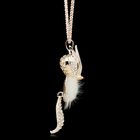 Crystal Fox Necklace