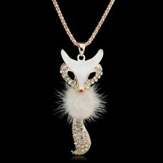 Crystal Fox Necklace