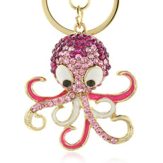 Crystal Octopus  Keychain