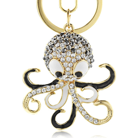Crystal Octopus  Keychain