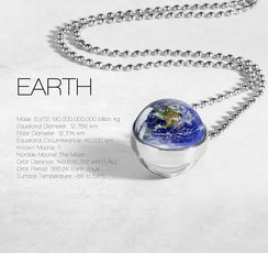 Planet Double Glass Necklace