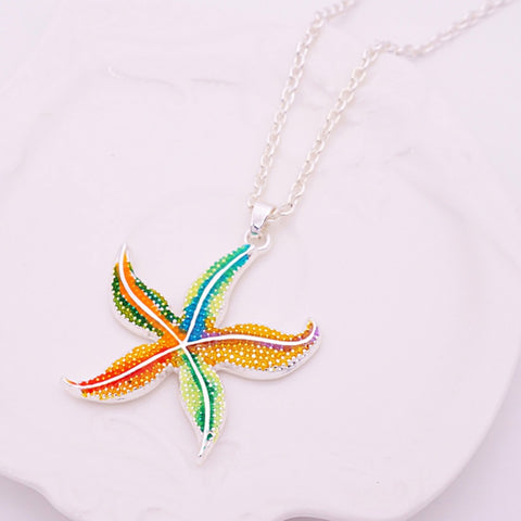 Free Enamel Starfish Necklace