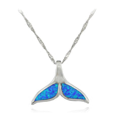 Whale Tail Opal Necklace