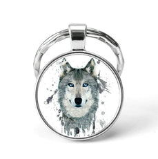 Wolf Animal Keychain