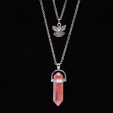 Light Orange Stone Layered Necklace