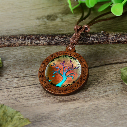 Wooden Tree Necklace