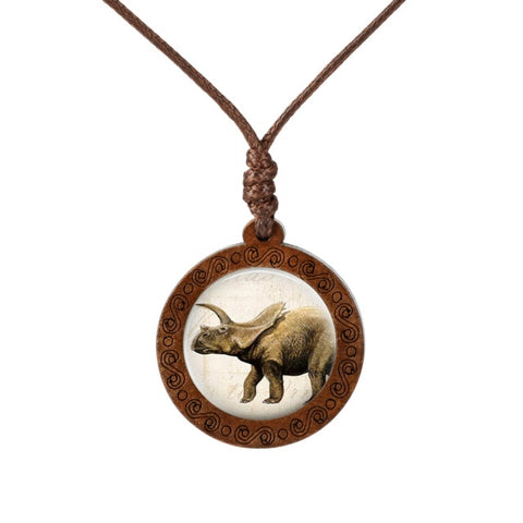 Rhinoceros Wood Necklace