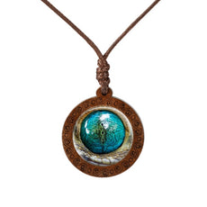 Animal's Eye Wood Necklace