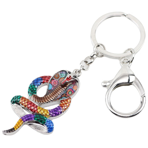 Multicolor Snake Keychain