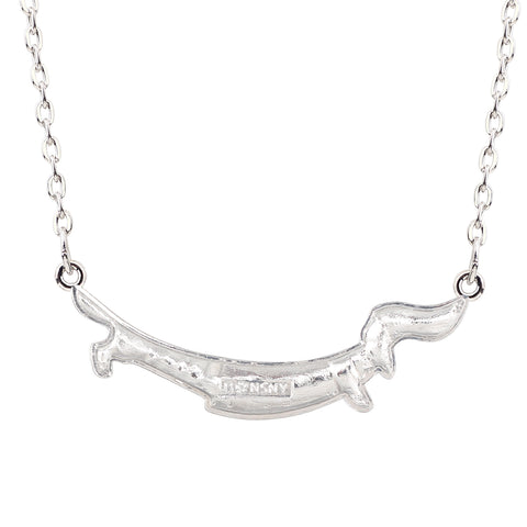 Multicolor Dachshund Enamel Necklace