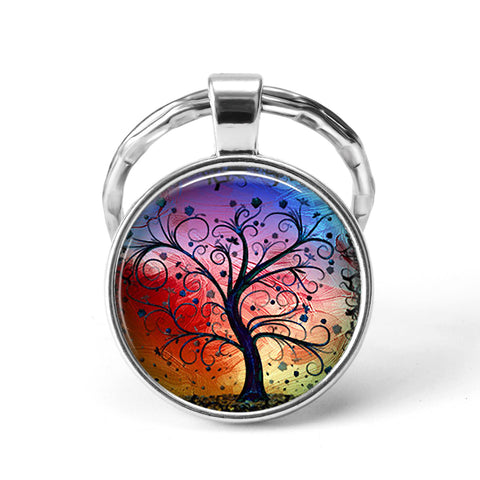 Colorful Tree Keychain