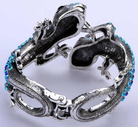Balinese Sterling Silver Pendant Bracelet with Gecko Motif - Great Gecko |  NOVICA