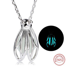 Firefly Grow in the Dark Sterling Necklace