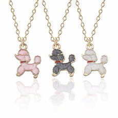 Poodle Enamel Necklace