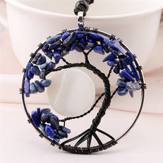 Blue Tree of Life Necklace