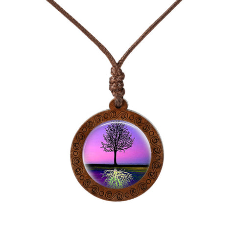 Reflection of a Tree  Wood Necklace