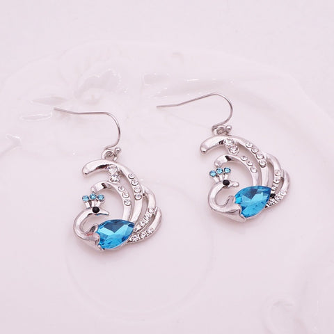 Peacock Earrings  (2 Color Styles)