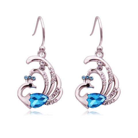 Peacock Earrings  (2 Color Styles)