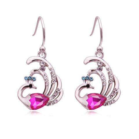 Peacock Earrings  (2 Color Styles)