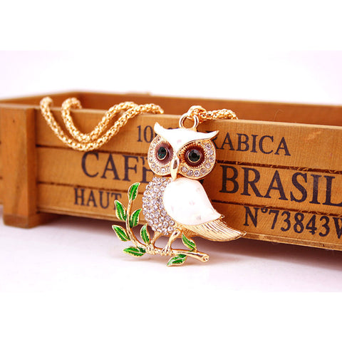 Crystal Owl Necklace