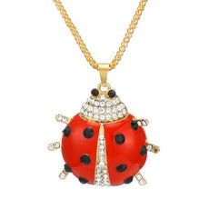 Crystal Ladybug Necklace