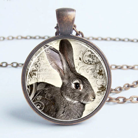 Rabbit Cameo Necklace