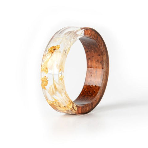 Paper and Resin Wood Ring