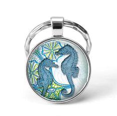 Seahorse Animal Keychain