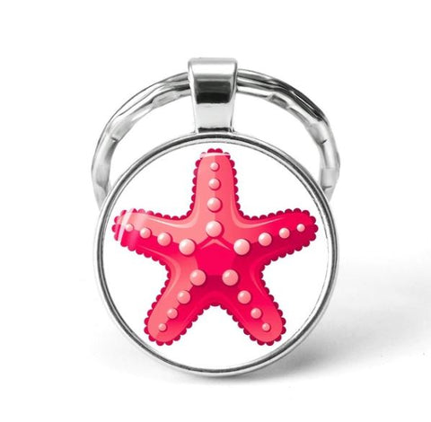 Starfish Animal Keychain
