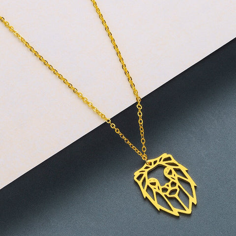 Lion Face Necklace