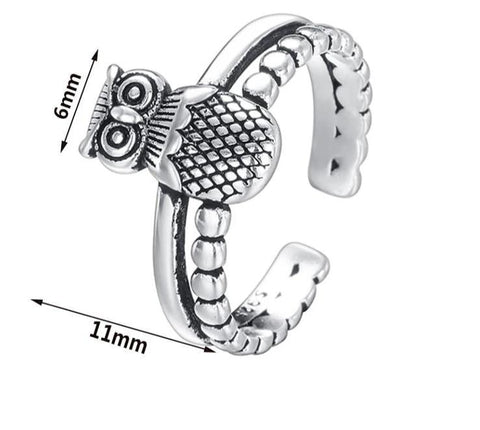 Owl Adjustable Ring